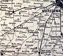 Mappa Królestwa Polskiego - M.Nipanicz – Warszawa 1863r